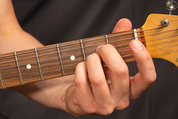 Picture of a left hand closeup