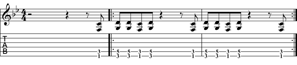 Tab for You Really Got Me by The Kinks