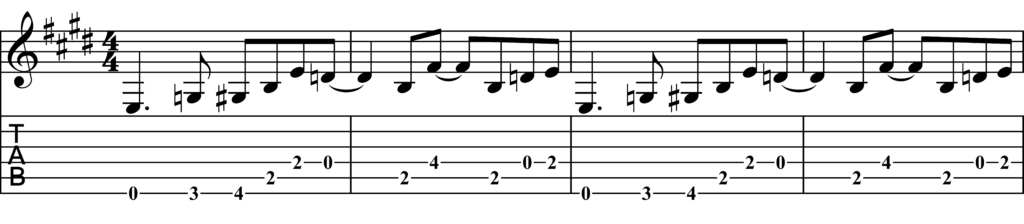 Tab for Day Tripper by The Beatles