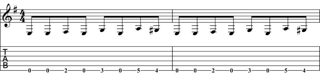 Tab for Peter Gunn Theme by The Blues Brothers